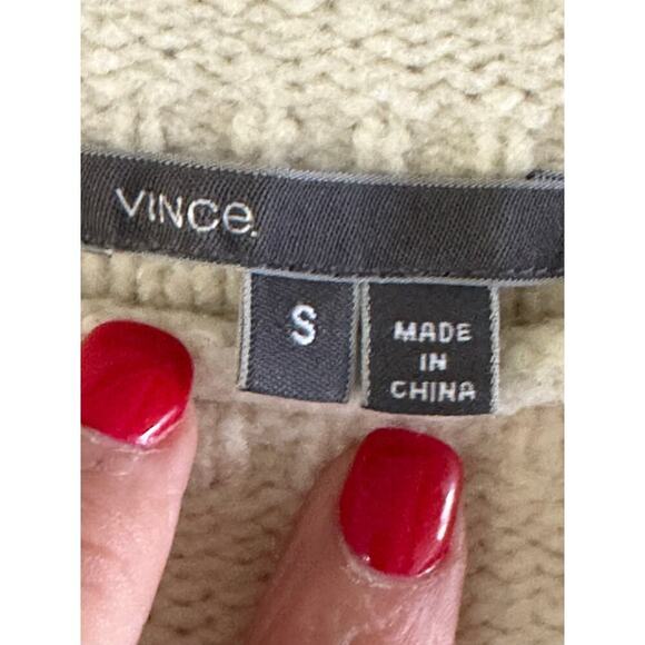 Vince Colorblock Boat Neck Wool Cashmere Silk Blend Sweater Size Small - Picture 6 of 9
